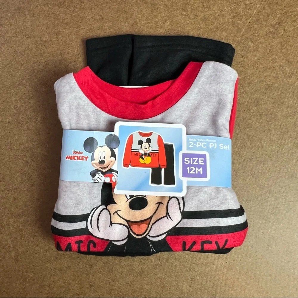 Disney Junior Mickey Mouse Two Piece Pajama Pants, size 12 Months, NWT